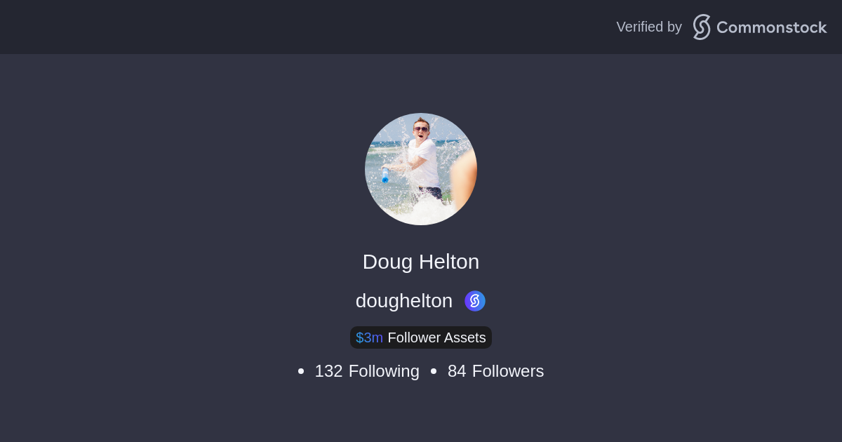Doug Helton's Profile | Commonstock